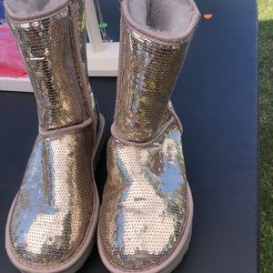 UGG silver boots